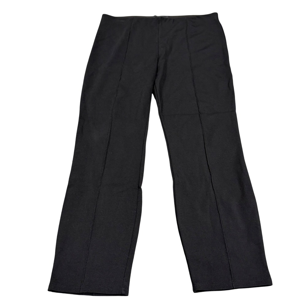 The Row Womens Black Slim Pull On Trousers M Seam Detail AA304 Made USA - Picture 11 of 16